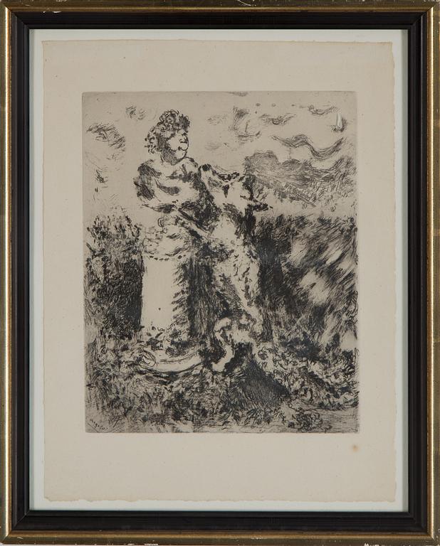 MARC CHAGALL, etching, signed in the plate.