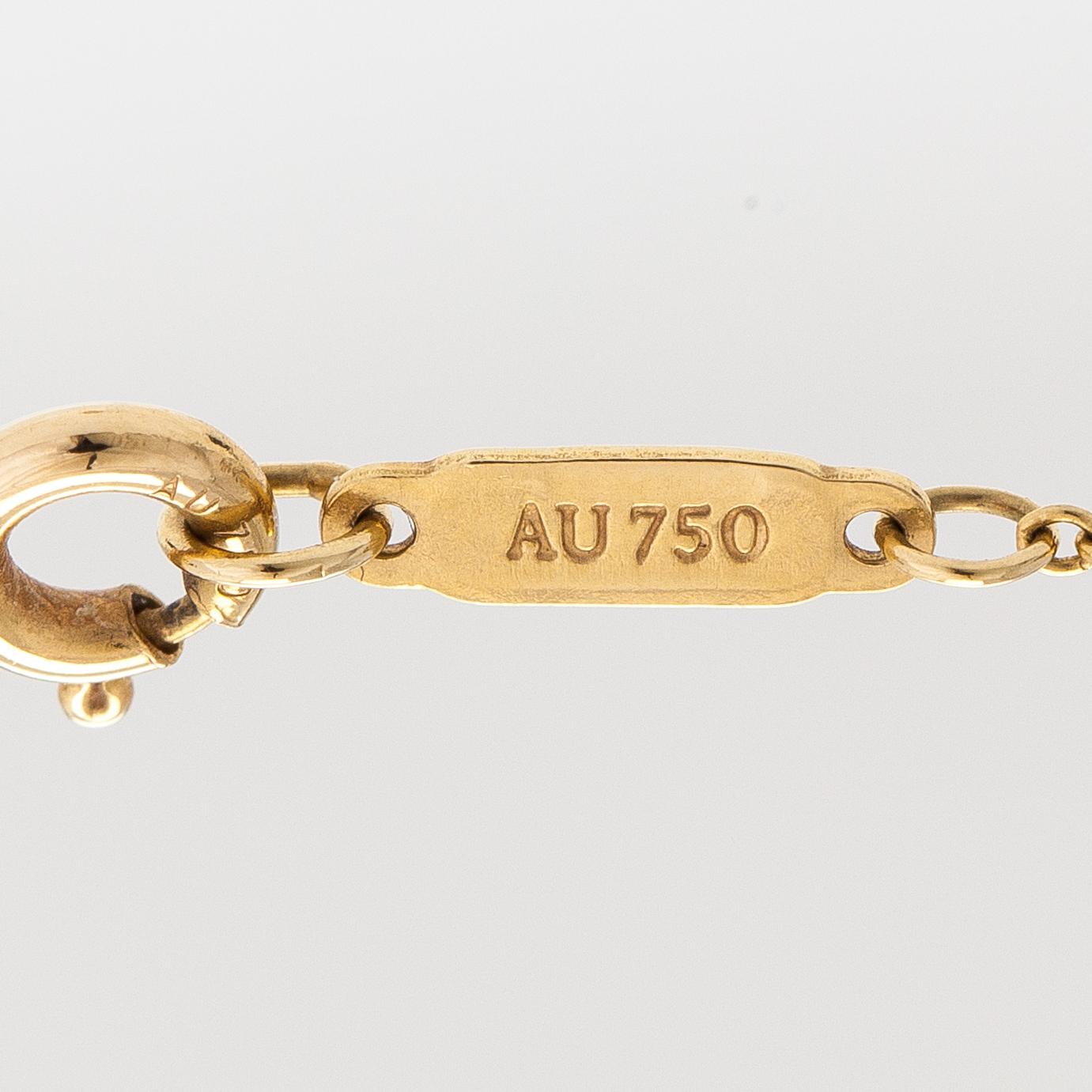 Tiffany & Co, An 18K gold necklace. Marked Tiffany & Co and T & Co.
