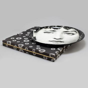 PIERO FORNASETTI, a tin tray, numbered 27, dated 2013.