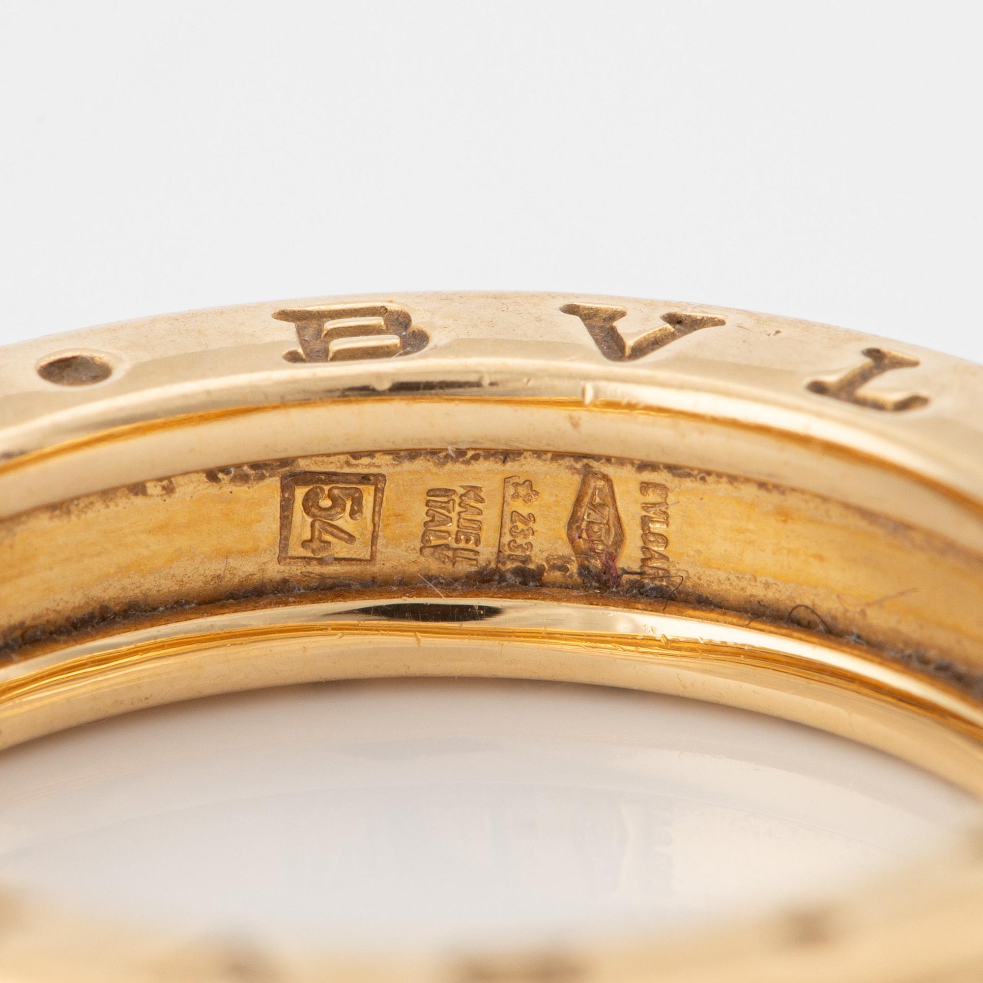 A Bulgari ring 18K gold "B.Zero 1".