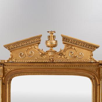 Golvspegel, nyrokoko, 1800-talets slut.