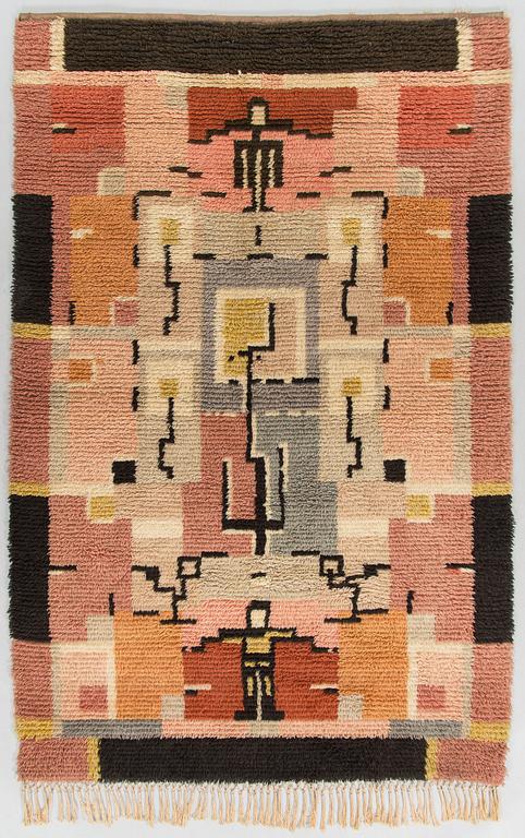 Laila Karttunen, a finnish rya rug, model for Wetterhoff ca 170 x 110 cm.