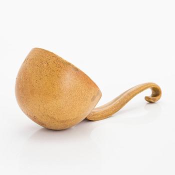 Kyllikki Salmenhaara, a stoneware stainer ladle, signed KS.