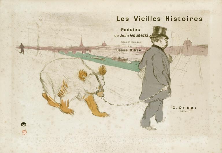 Henri de Toulouse-Lautrec, "Les Vieilles Histories, coverture-frontispice".