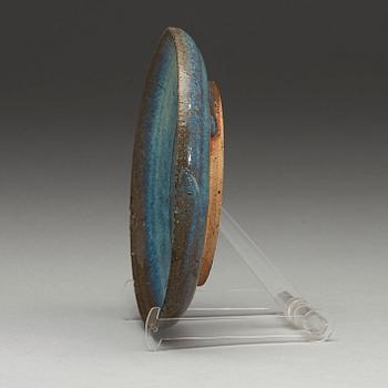 A Jun glazed dish, Song dynasty (960-1279).