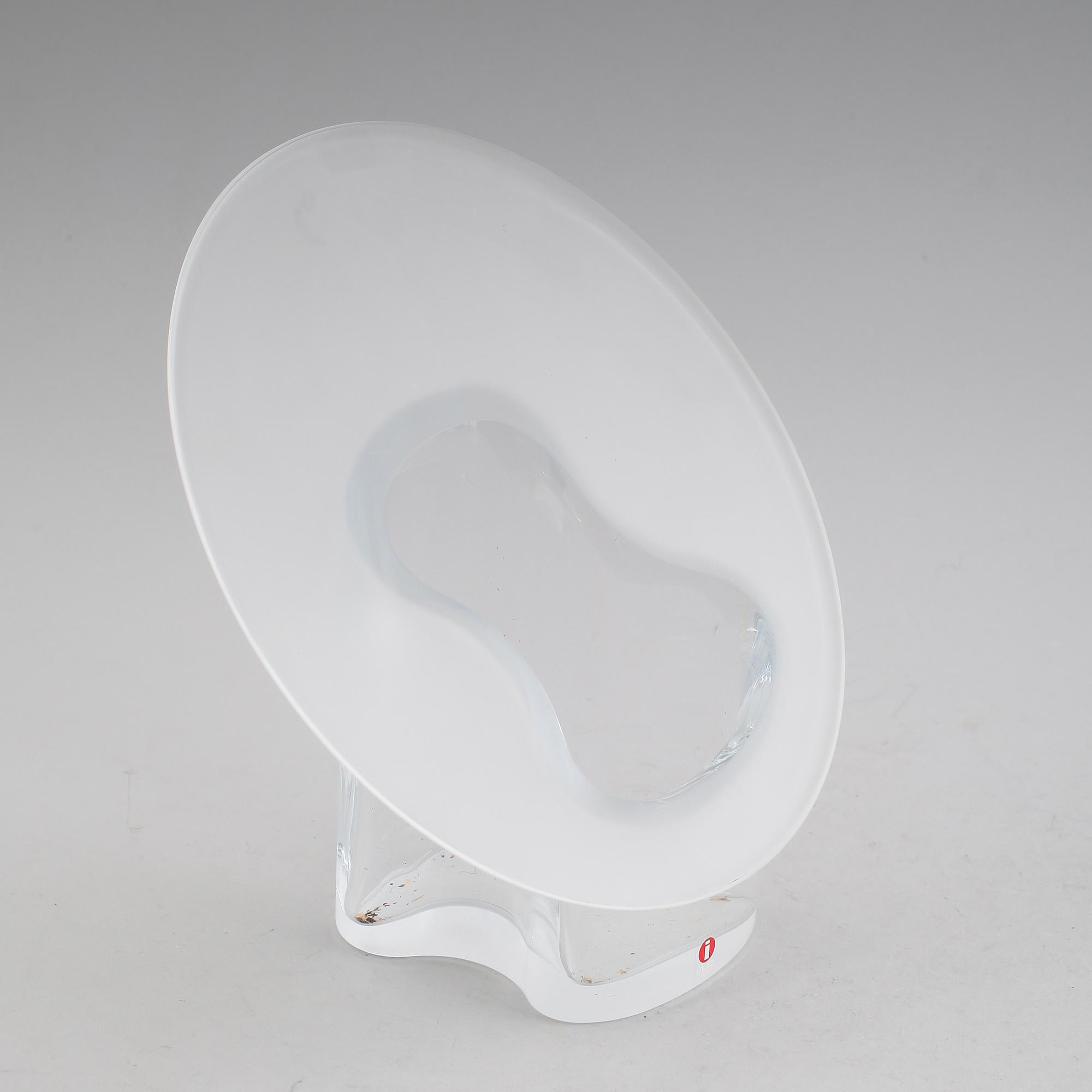 VAS, glas, "Marcel", signerad, Timo Sarpaneva, iittala, Finland, 1900-talets andra hälft.