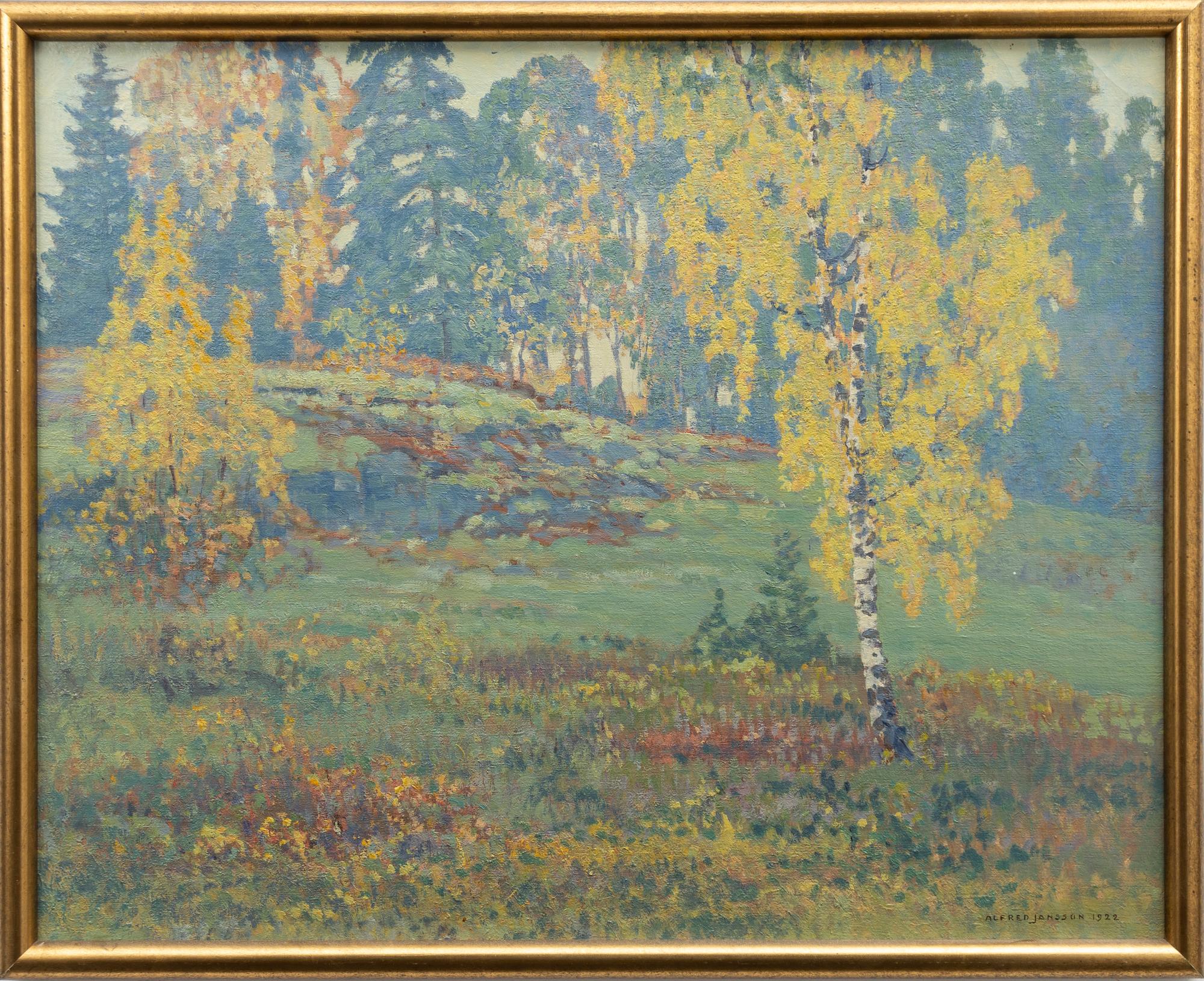 Alfred Jansson, Late summer landscape.