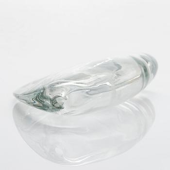 Timo Sarpaneva, glasskulptur, "Lansett 1", signerad Timo Sarpaneva, Iittala -57.