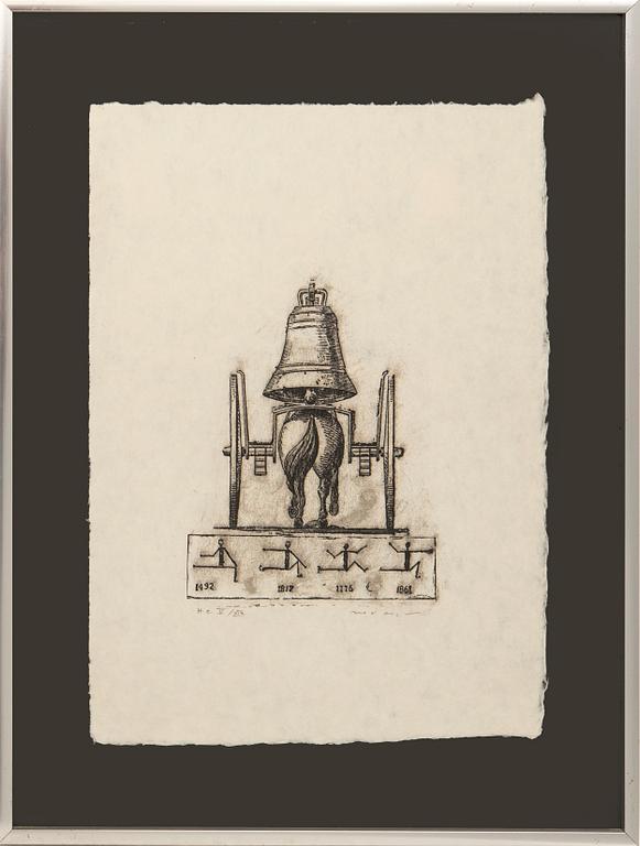Max Ernst, ur serien "La Ballade du Soldat", 1972.