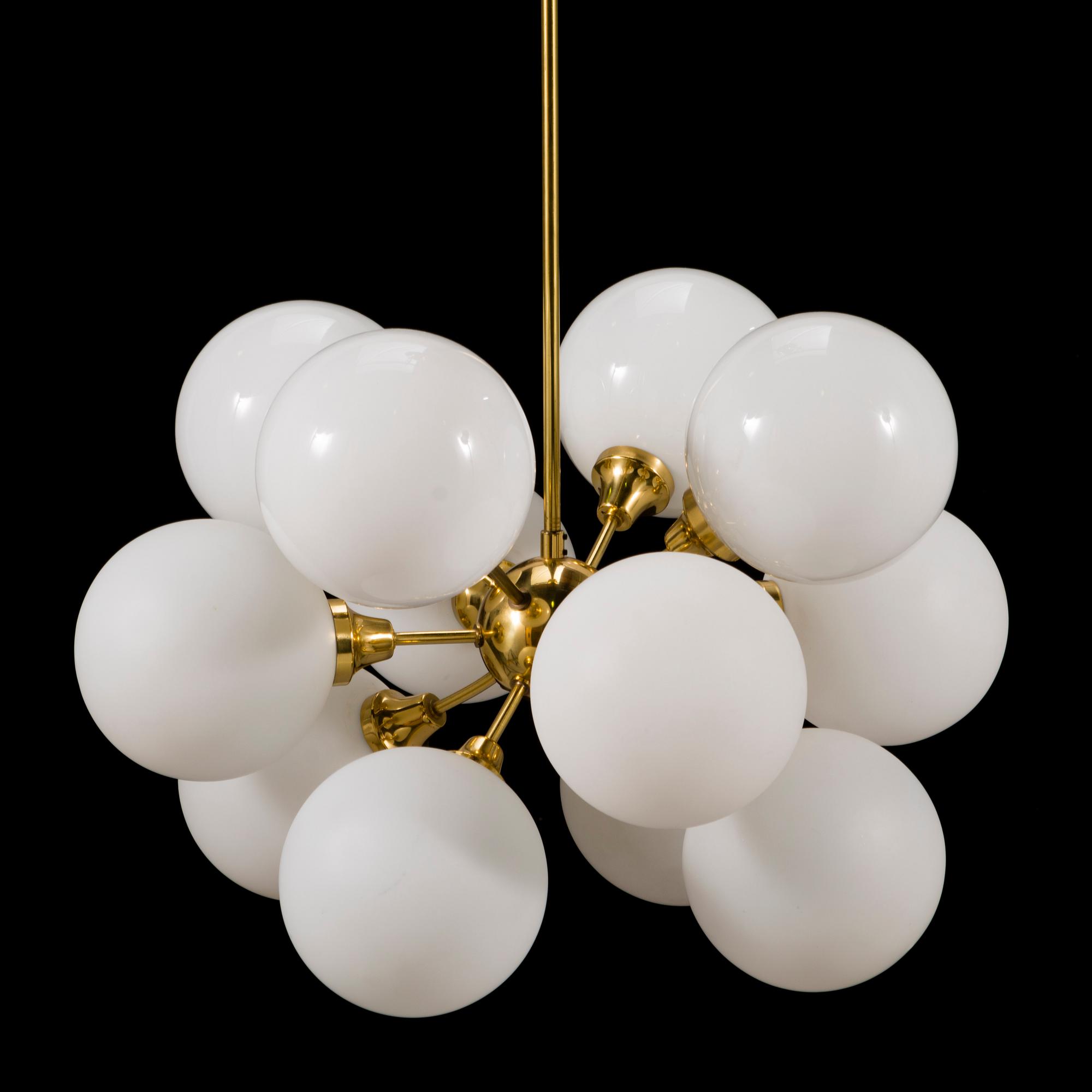 A Sputnik-model ceiling light from the latter half of the 20th century.