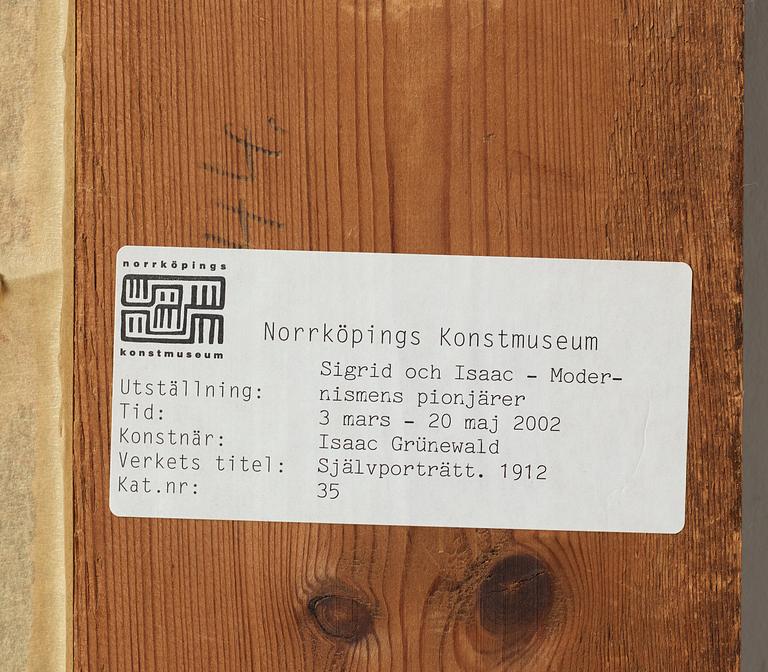 Isaac Grünewald, Self portrait.