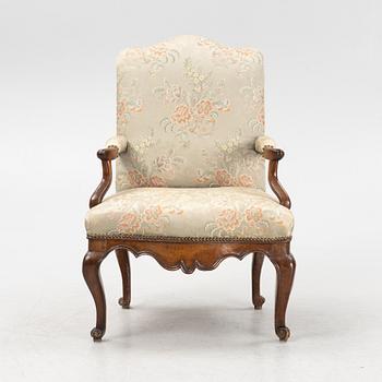 A late Baroque armchair, first half of the 18th Century.