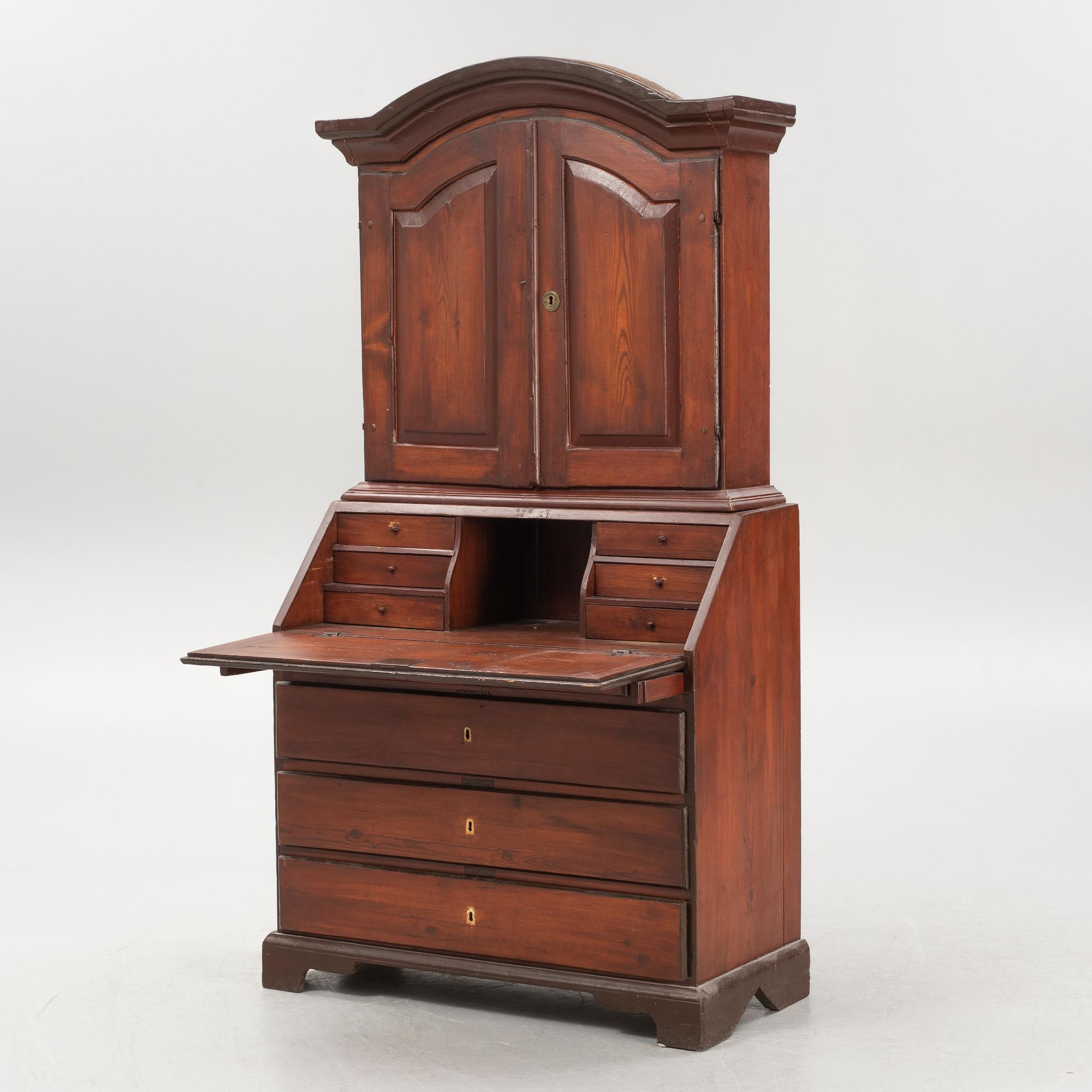 A 18th/19th writing cabinet.