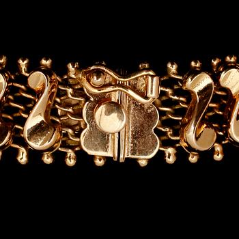 COLLIER, 18 k guld. Vikt ca 41 g.