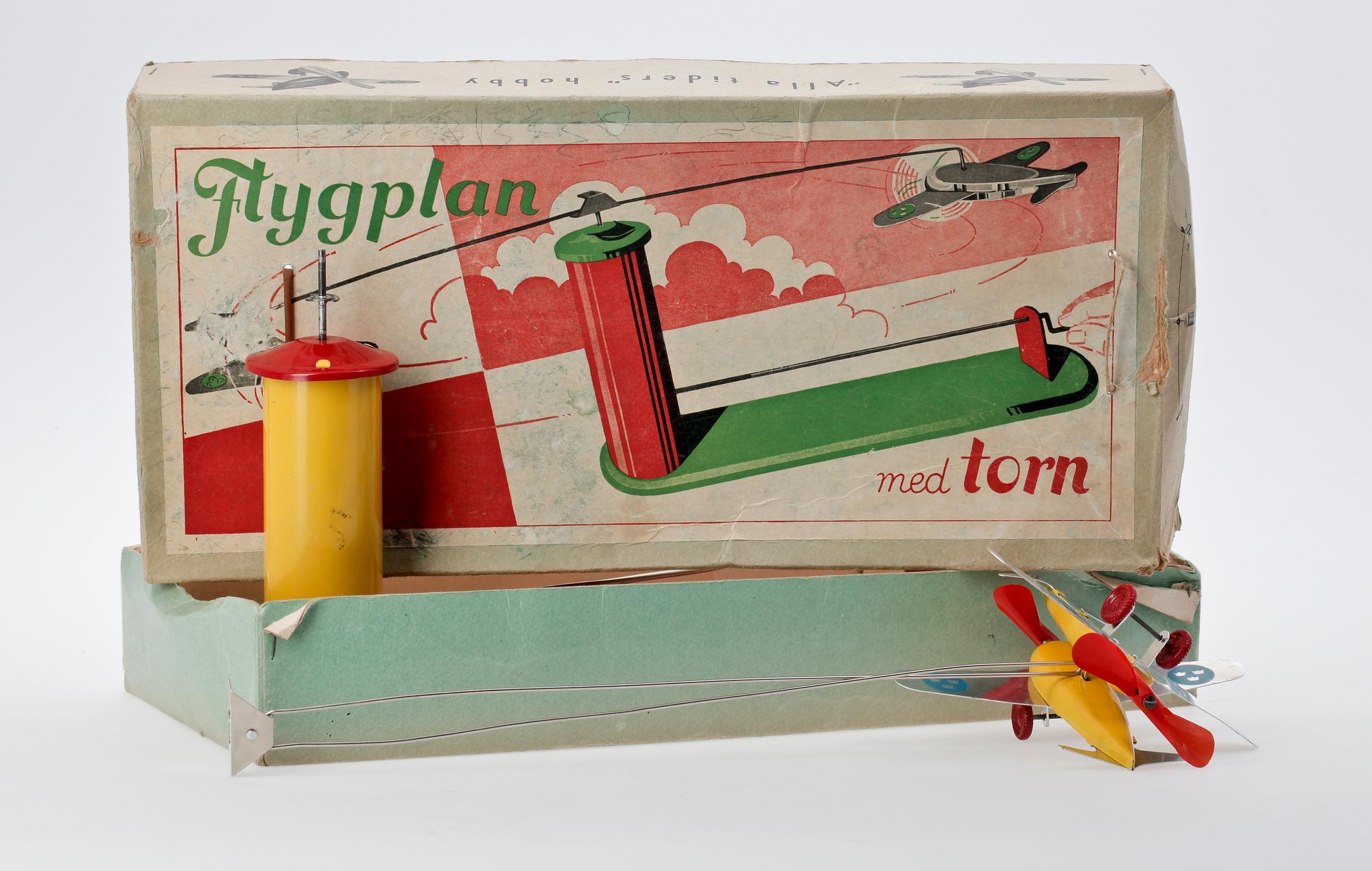 LEKSAKSFLYGPLAN i originalkartong, 1950-tal.