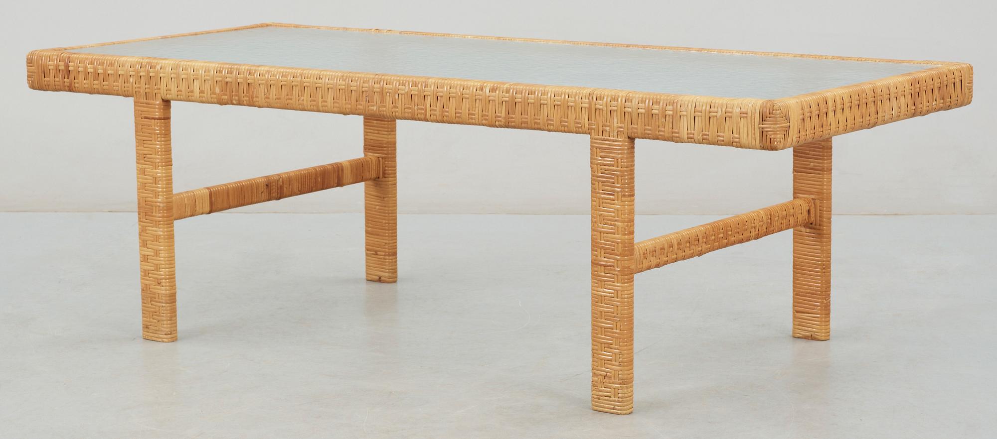 MÖBELGRUPP, 4 delar, rotting, 1900-talets andra hälft.