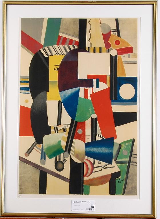 LEGER, FERNAND, efter, färglitografi, numr. 30/200.