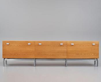 Preben Fabricius & Jørgen Kastholm, attributed to, a large sideboard, presumably executed by cabinetmaker Poul Bachmann, Denmark 1966–1970.