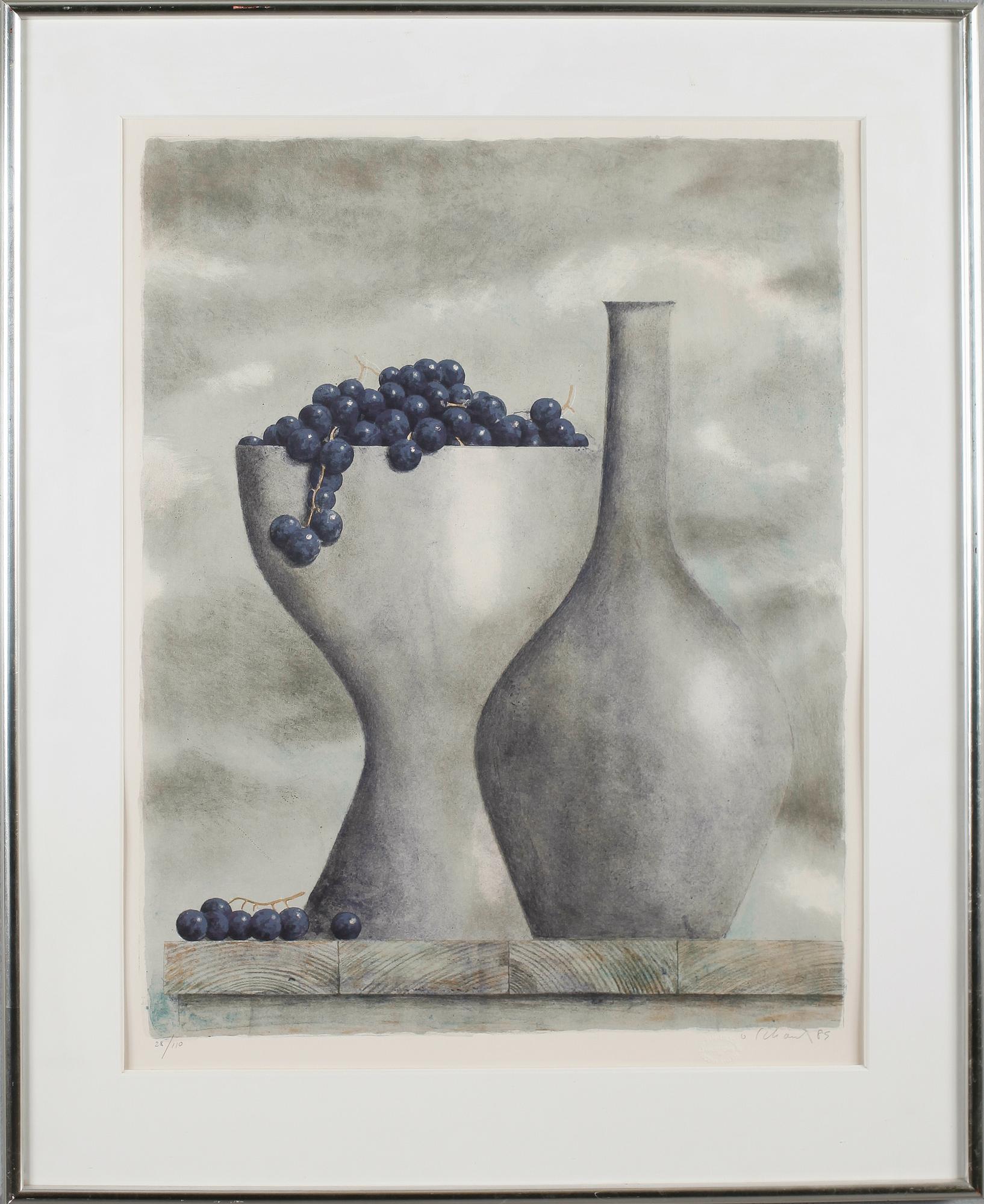 PHILIP VON SCHANTZ, färglitografi, signerad, daterad 89 och numrerad 28/110.