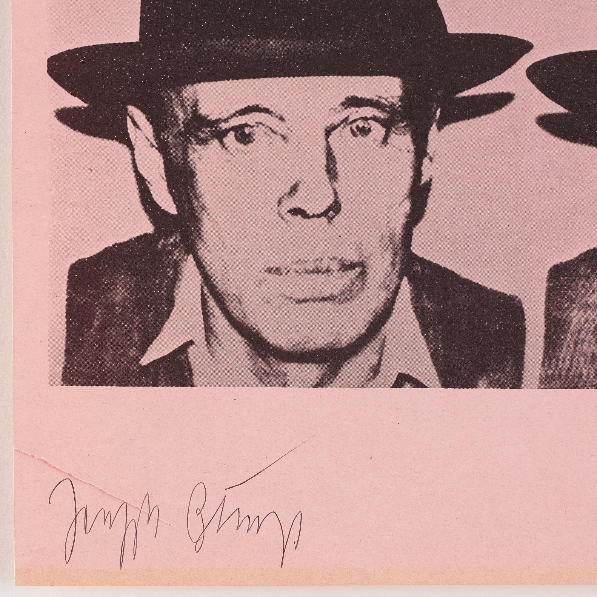 Andy Warhol Efter, "Josef Beuys".