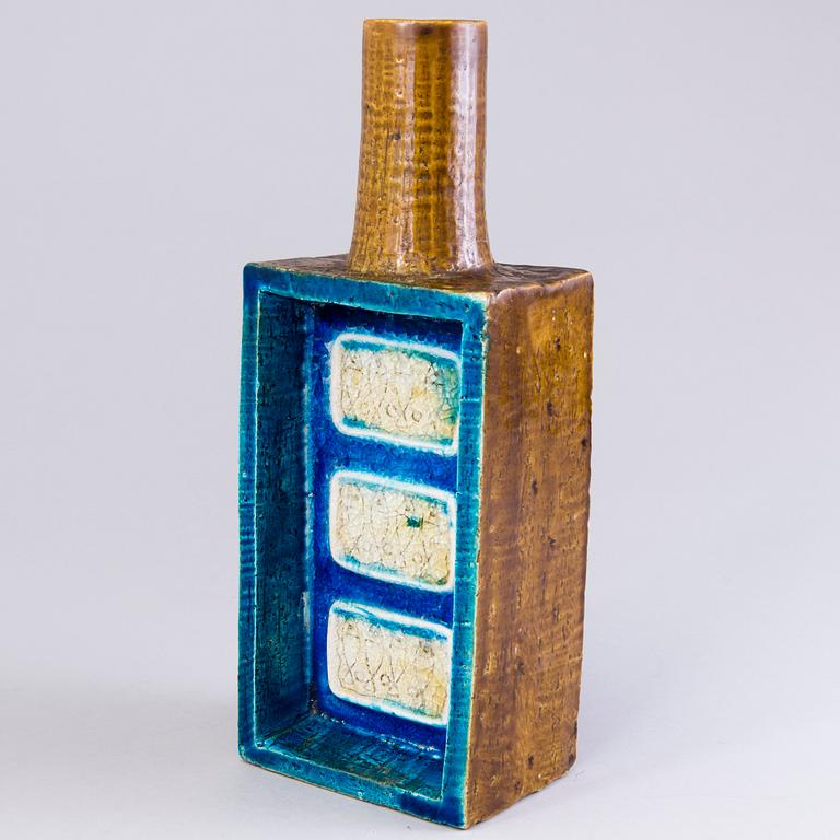 ALDO LONDI, A ceramic art bottle, Bitossi, Italy 1961.