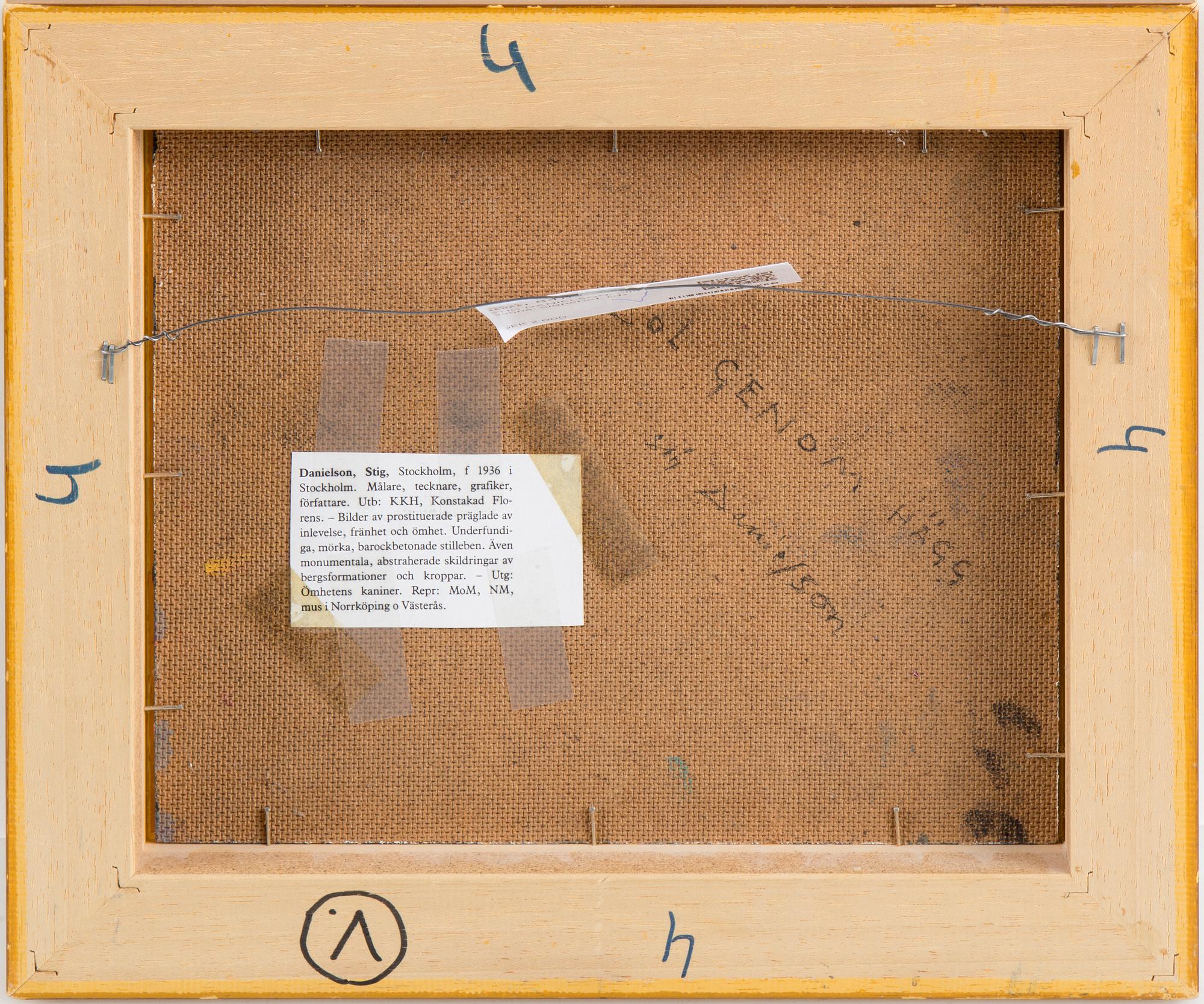 STIG DANIELSON, Oil on panel, signed.