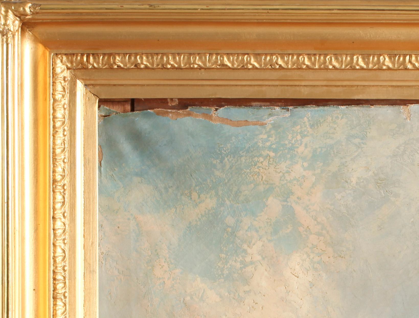 OKÄND KONSTNÄR, olja på duk, 1800-tal.