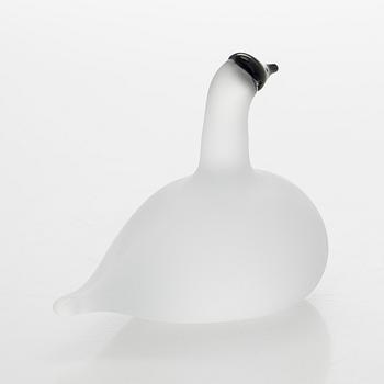 Oiva Toikka, glasfågel, "Snow Goose", signerad O.Toikka, Nuutajärvi.