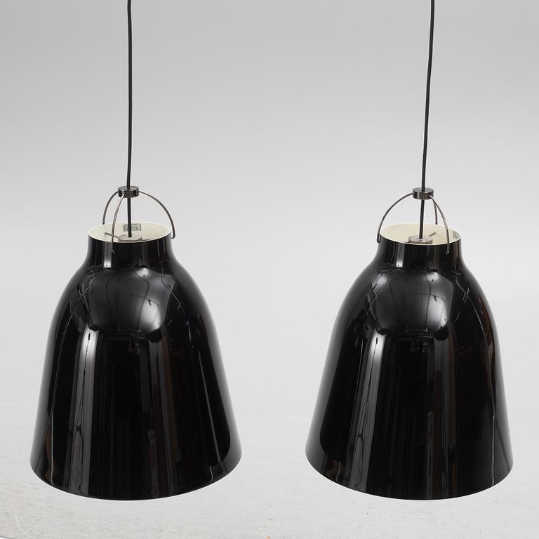 Cecilie Manz, ceiling lamps, a pair, "Caravaggio", Fritz Hansen, Denmark.