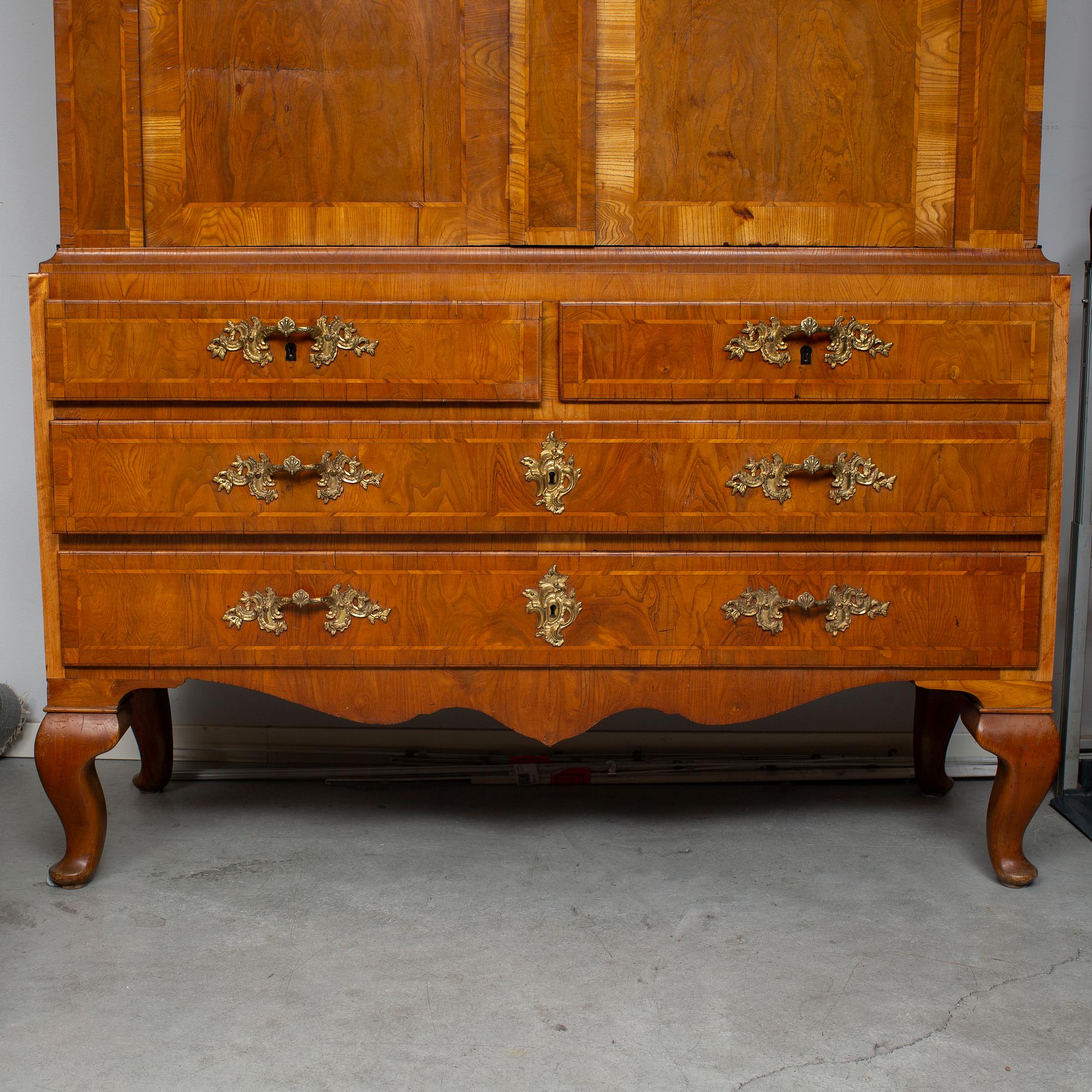 A Swedish Rococo 18th century cupboard.