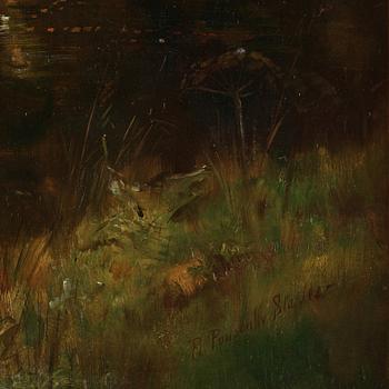 Sir Robert Ponsonby Staples, Swans on the pond.