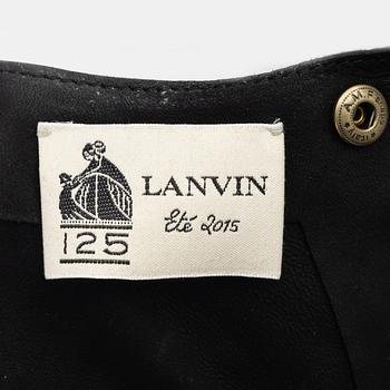 Lanvin, a suede top, size 34.