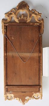 SPEGELAR, två mycket snarlika, av Johan Åkerblad  (mästare i Stockholm 1758-1799). Rokoko/Gustavianska.