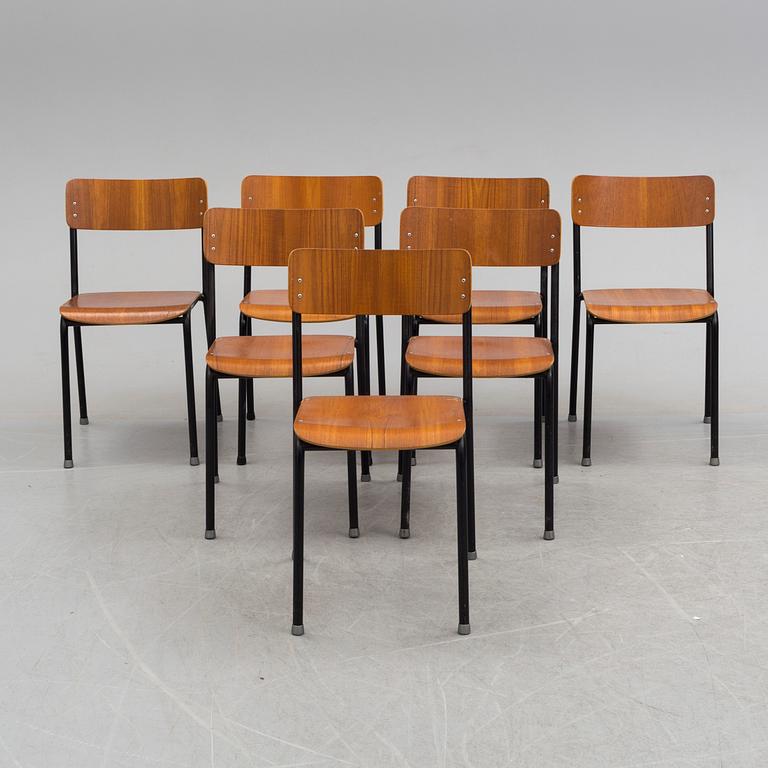 7 second half of the 20th century chairs from Grythyttans Stålrörsmönler.