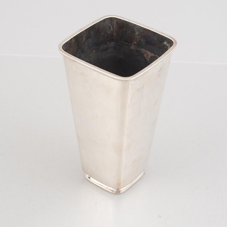 A Swedish Sterling Silver Vase, mark of Åke Strömdahl, fot Hugo Strömdahl AB, Stockholm 1959.