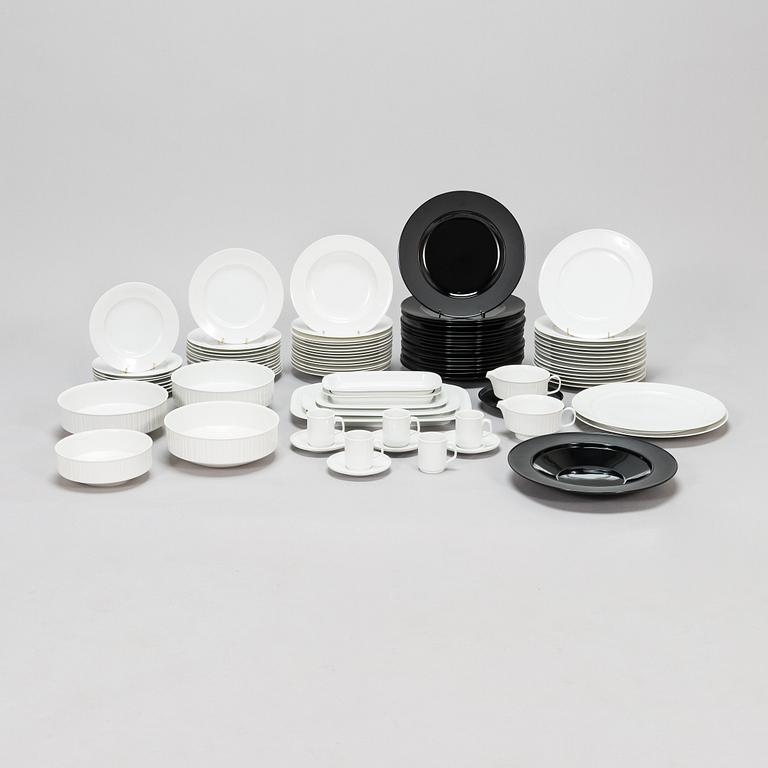 Tapio Wirkkala, an 85-piece 'Variation' porcelain tableware set for Rosenthal, Germany, 1970s-80s.