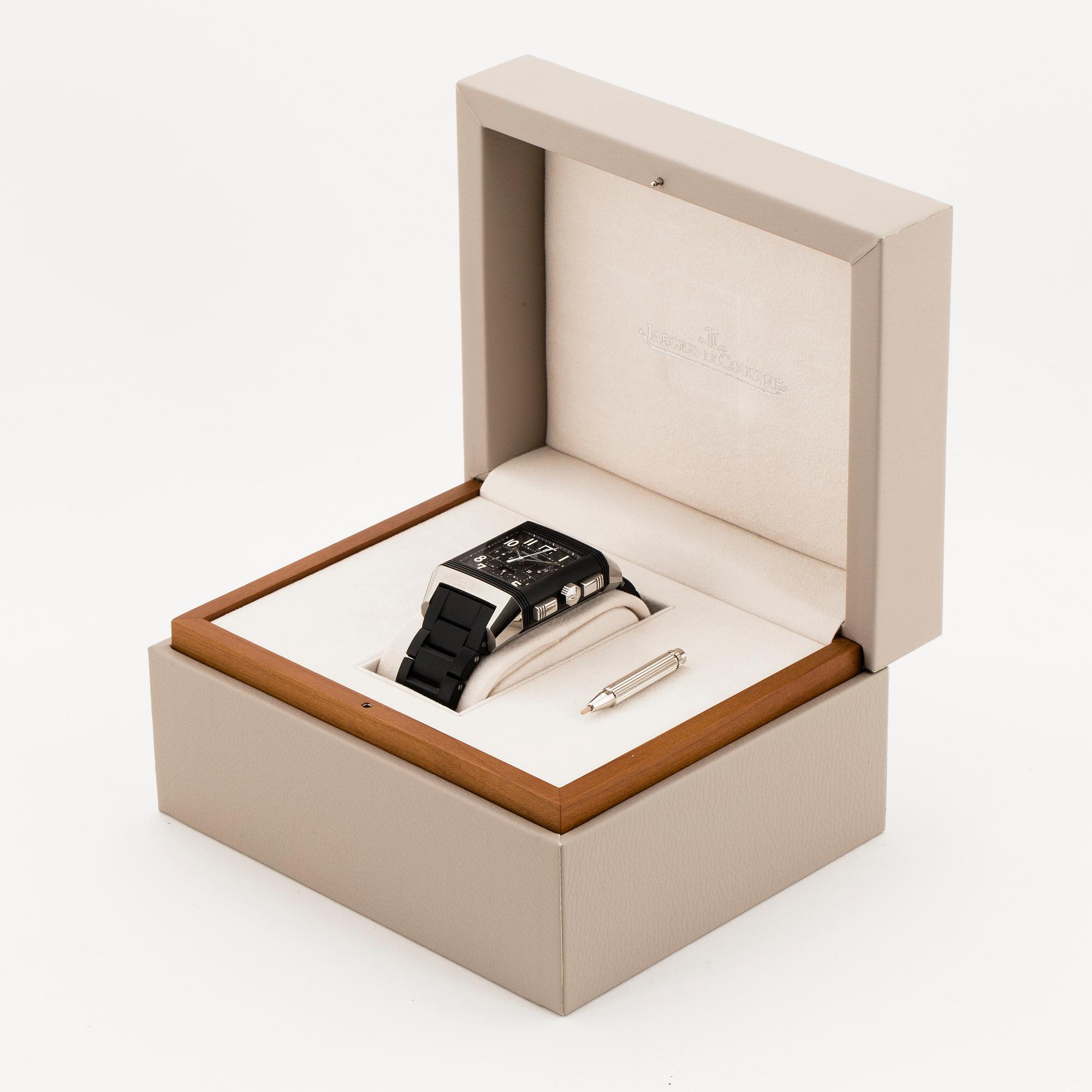 Jaeger-LeCoultre, Reverso, Squadro World Chrono Polo Field, rannekello, kronografi, 36,5 x 53 mm.