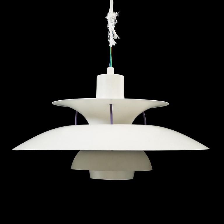 TAKLAMPA, "PH-5", Poul Henningsen, Louis Poulsen, Danmark, 1900-talets andra hälft, höjd 27 cm.