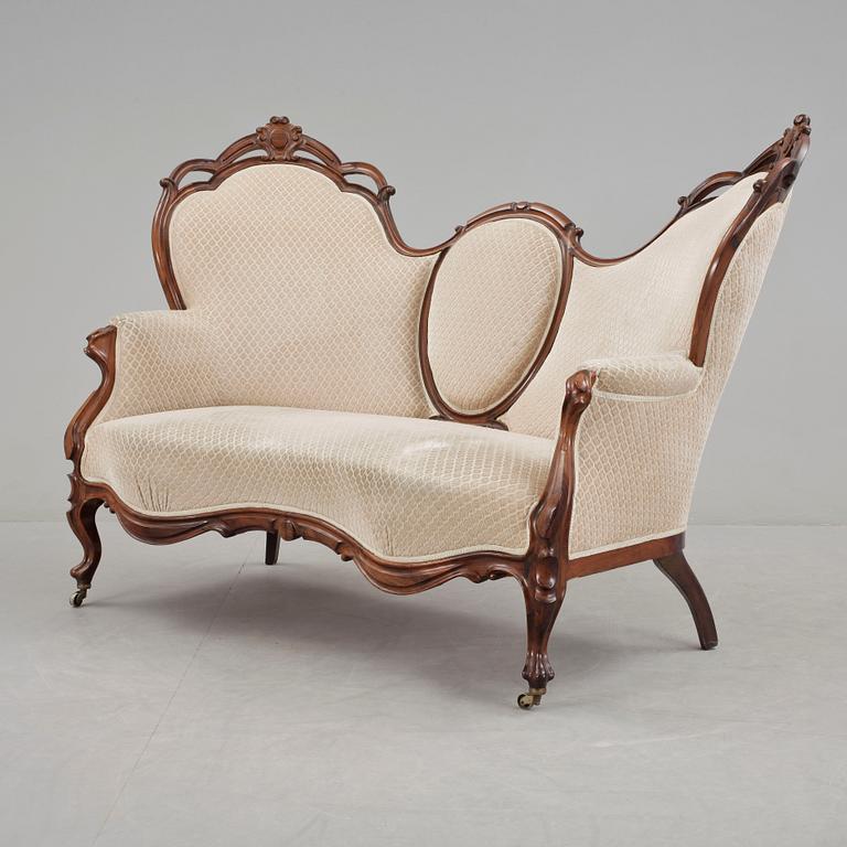 SOFFA, nyrokoko, 1800-talets andra hälft.