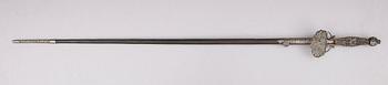 SVÄRD, stål, small sword, möjligen England, ca 1800.