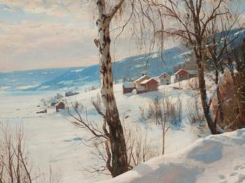 Peder Mork Mönsted, Winter scene from Vignaes.