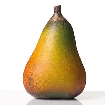 Hans Hedberg, a faience sculpture of a pear, Biot, France.