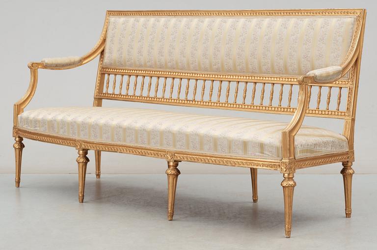 A Gustavian late 18th century sofa.