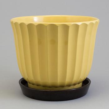 EWALD DAHLSKOG, ytterfoder samt underfat, fajans, "Tellus", Bo Fajans, 1930/40-tal.