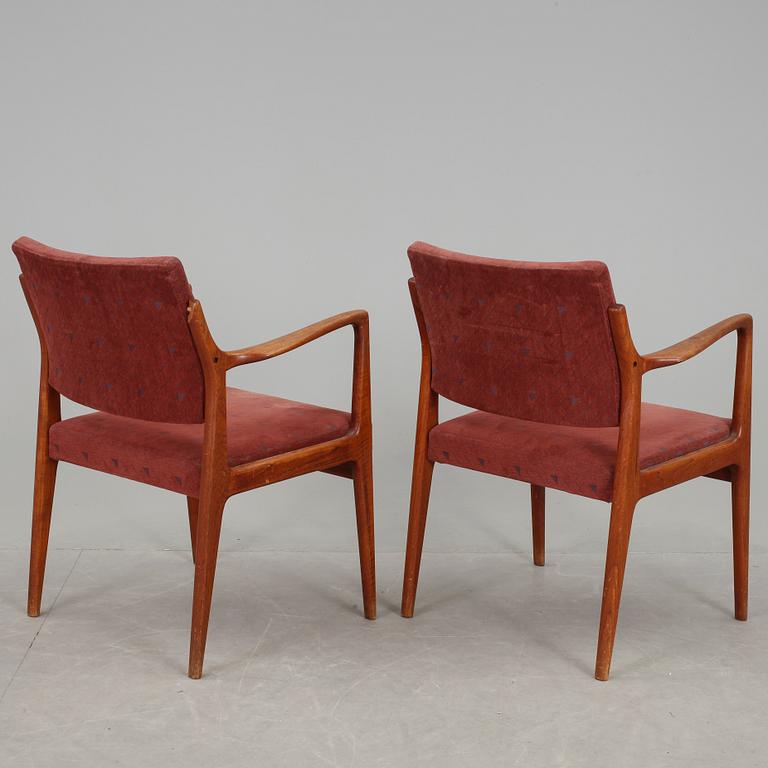 KARMSTOLAR, ett par, Karl-Erik Ekselius, 1960-tal.