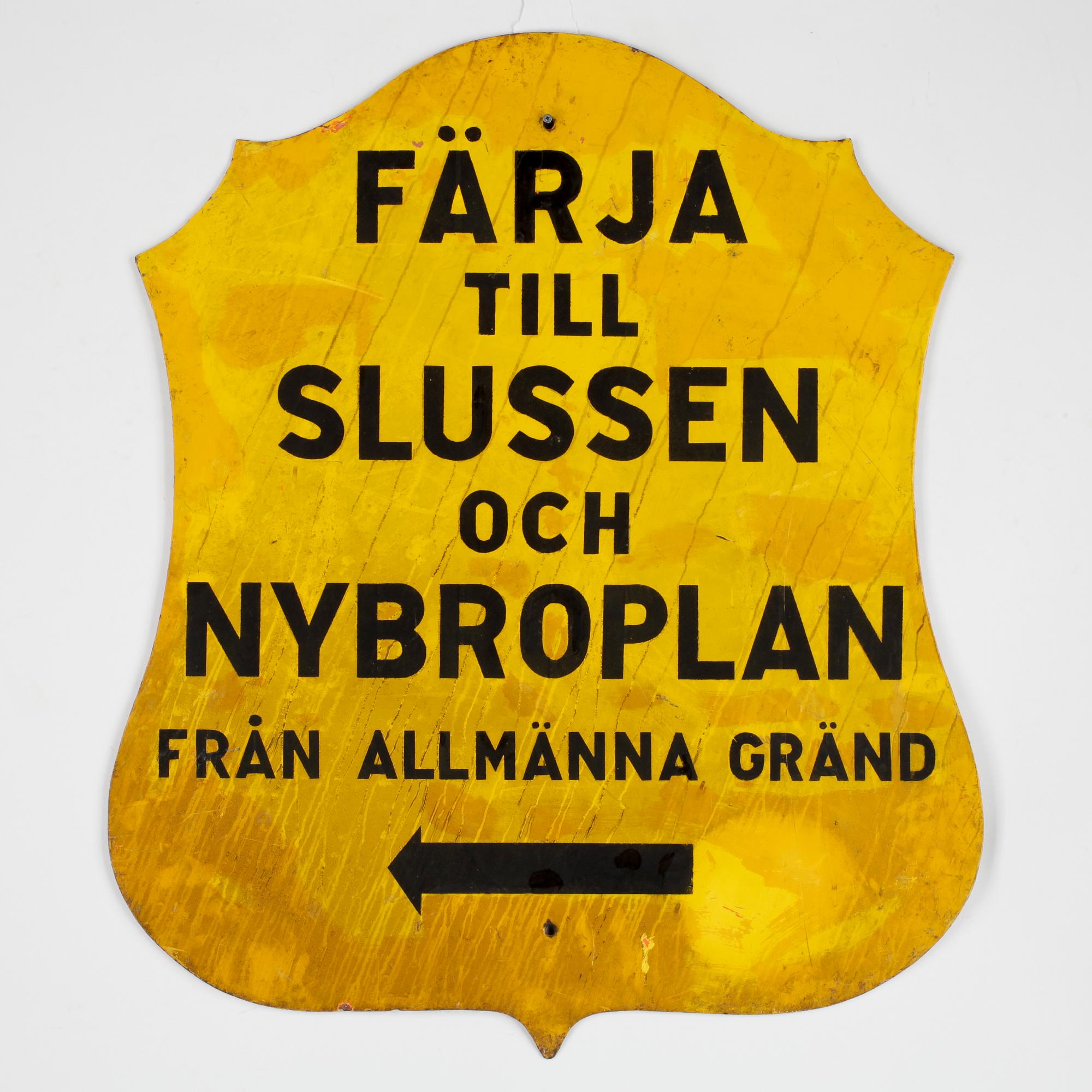 PLÅTSKYLT, 1900-talets första kvartal.