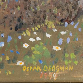 OSKAR BERGMAN,oil on panel, signed and dated 1949.
