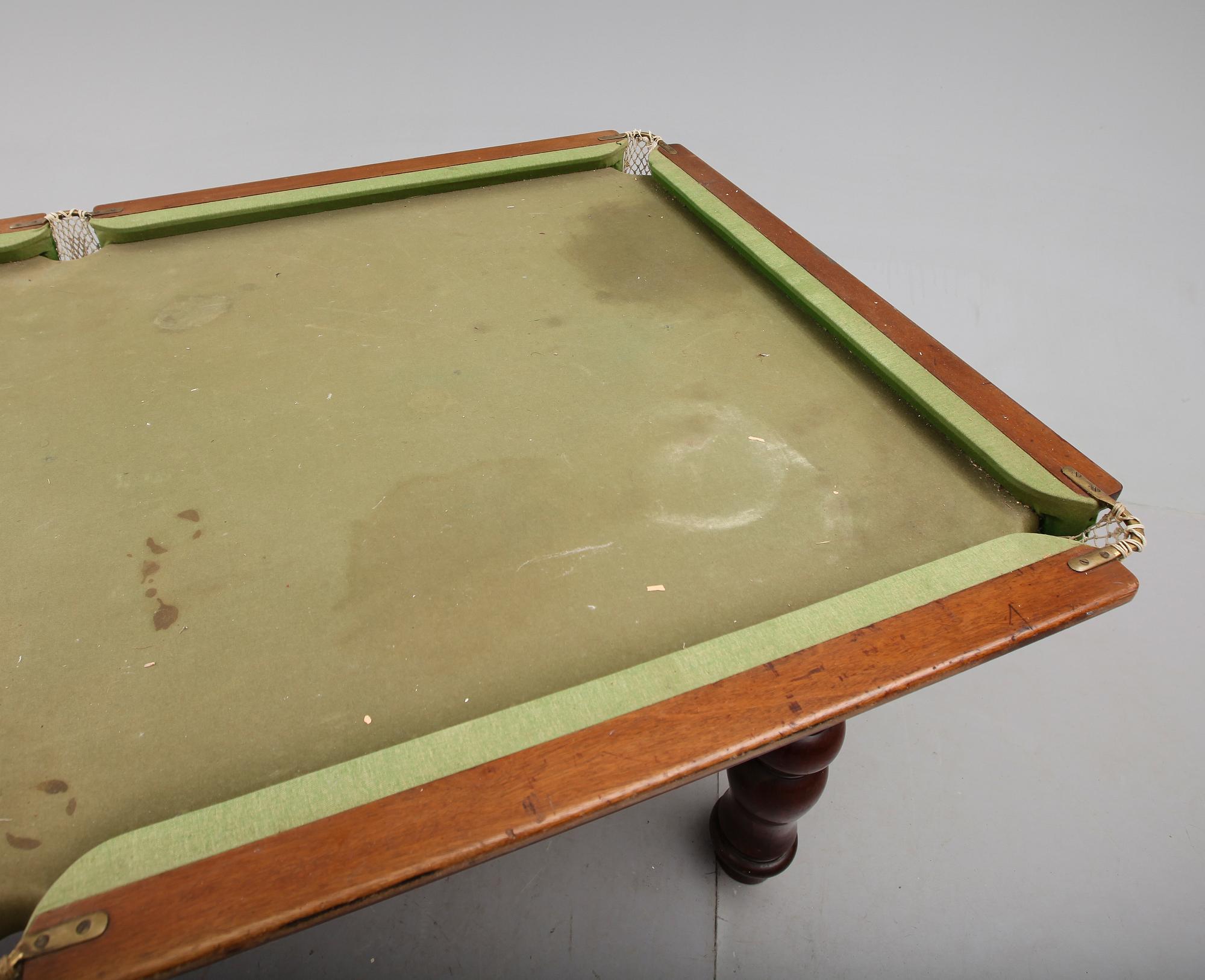 BILJARDBORD, 1900-talets första hälft.