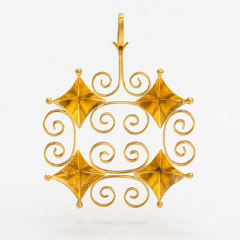 Riipus, 14K kultaa. Westerback, Helsinki 1969.