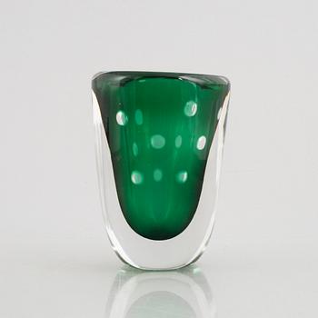 Elis Bergh, a glass vase, Kosta.